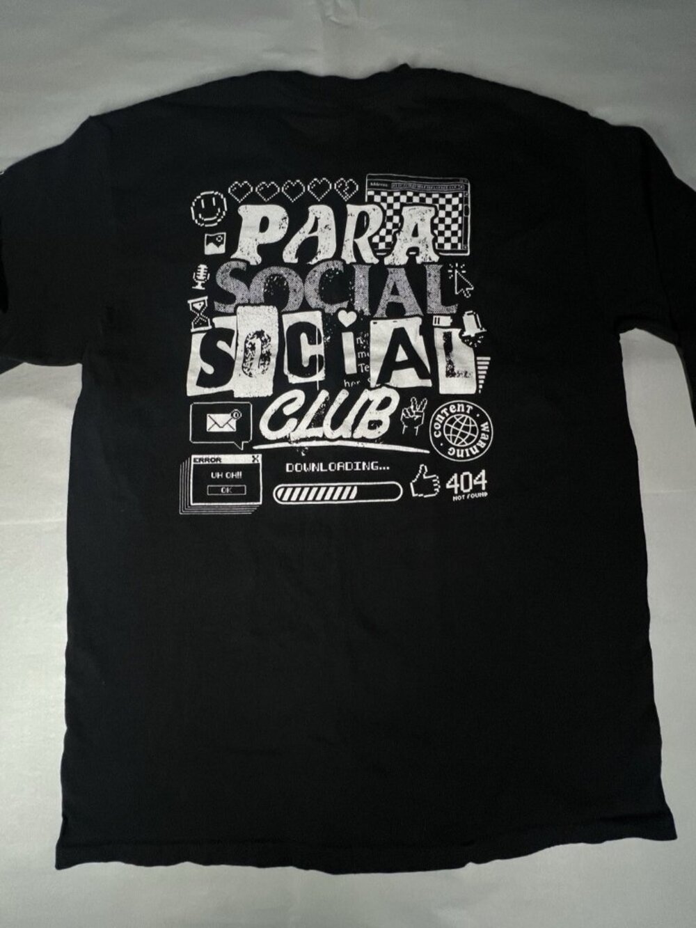 Genuine Dan and Phil Terrible Influence Tour Black Long Sleeve T-Shirt Medium